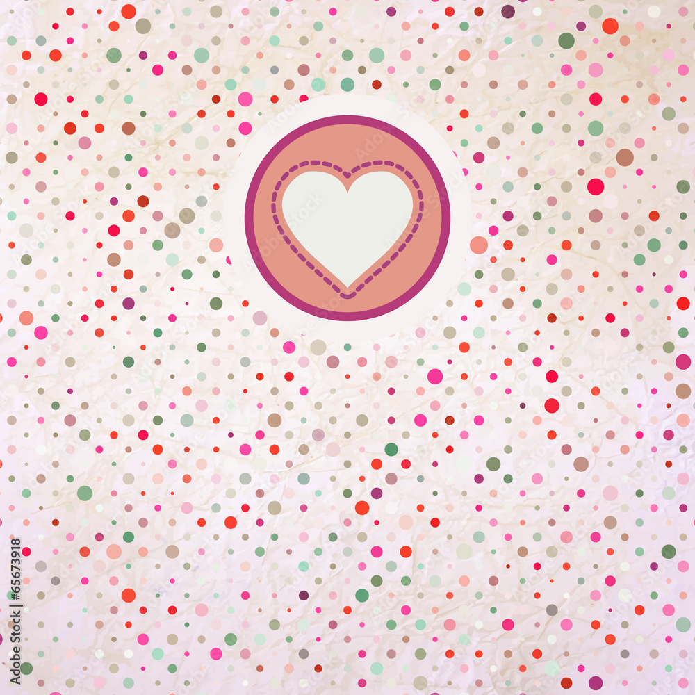 Valentine polka dots. EPS 8