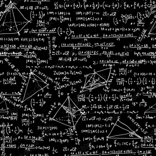 Maths seamless pattern. EPS 8