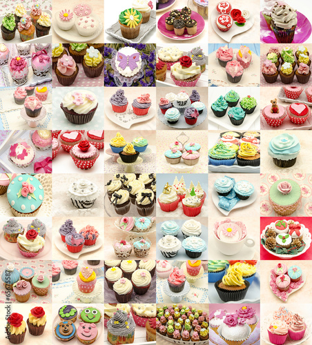 Collage de cupcakes