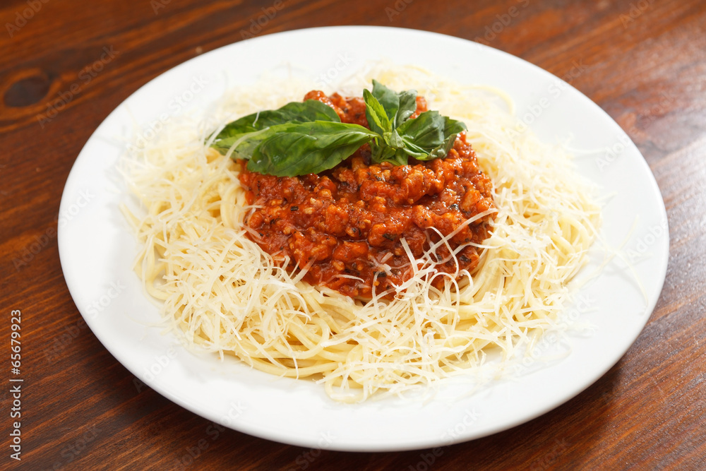 Pasta with meat sauce Pasta with meat sauce