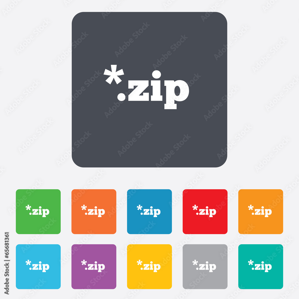 Archive file icon. Download ZIP button.