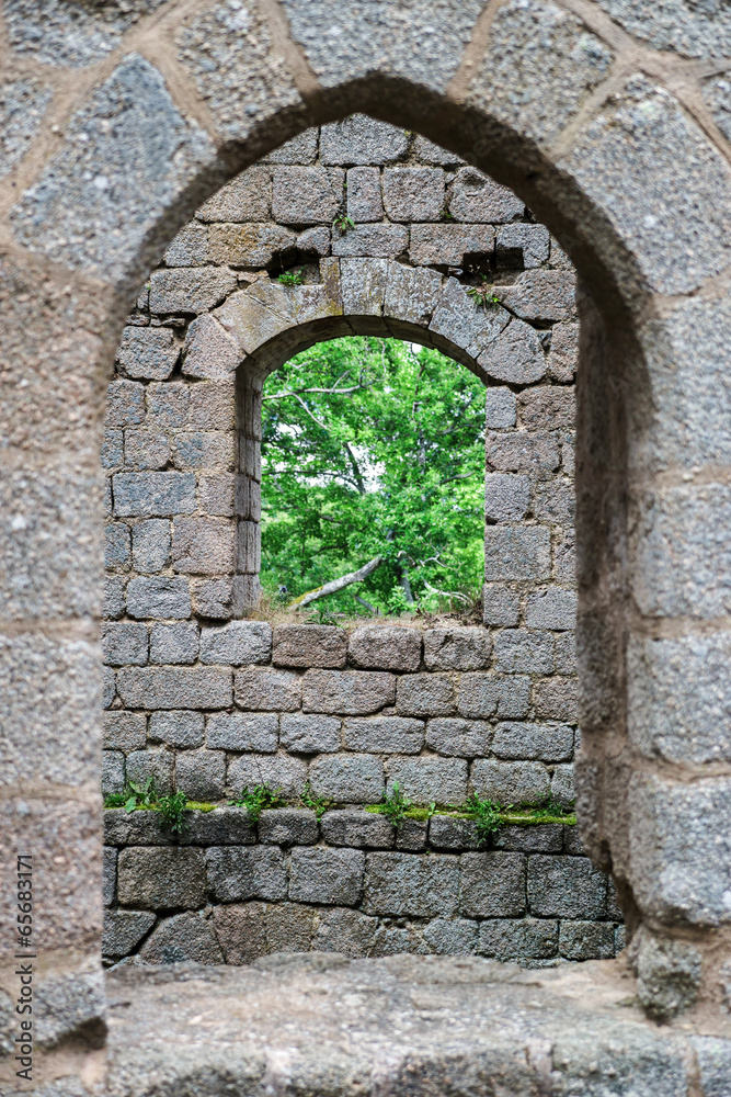 Medieval castle Spesbourg in Alsace