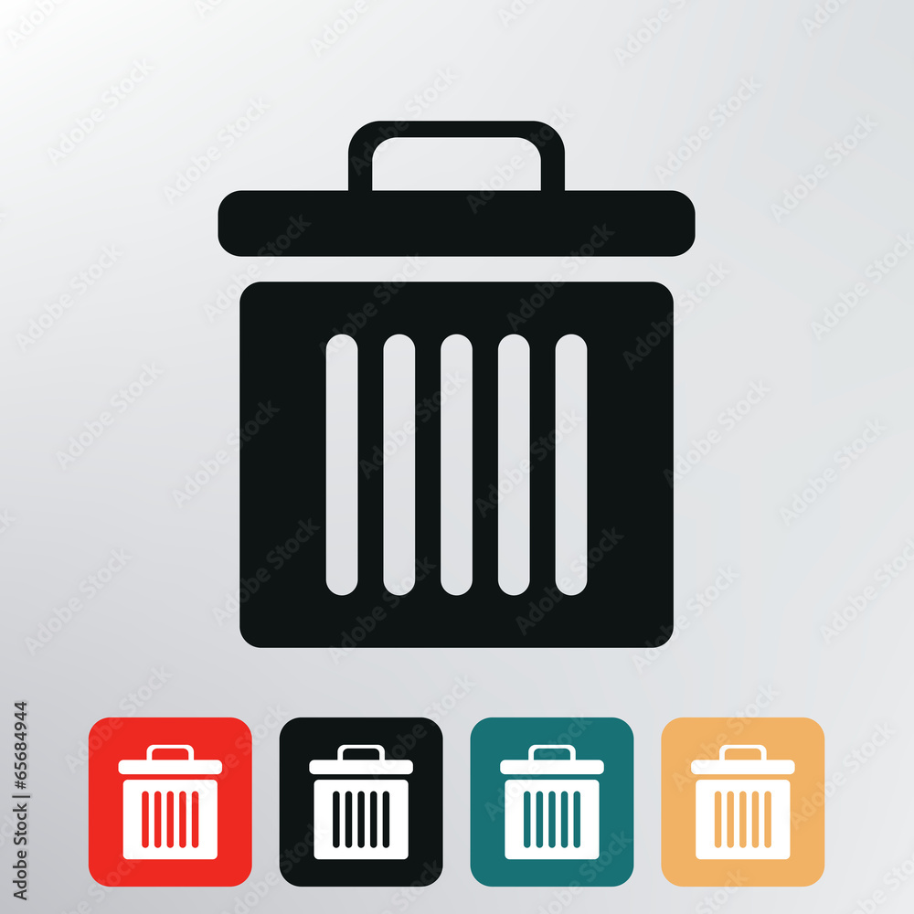 dustbin icon. dustbin icon.