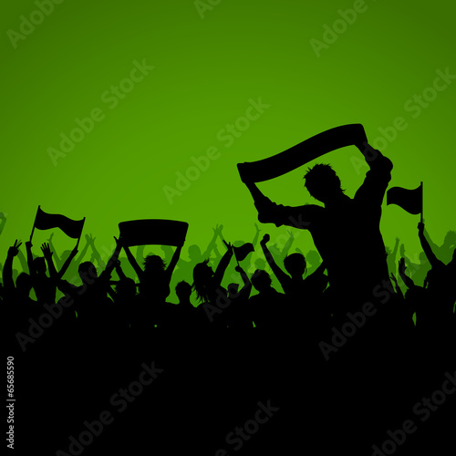 Soccer or Football crowd background