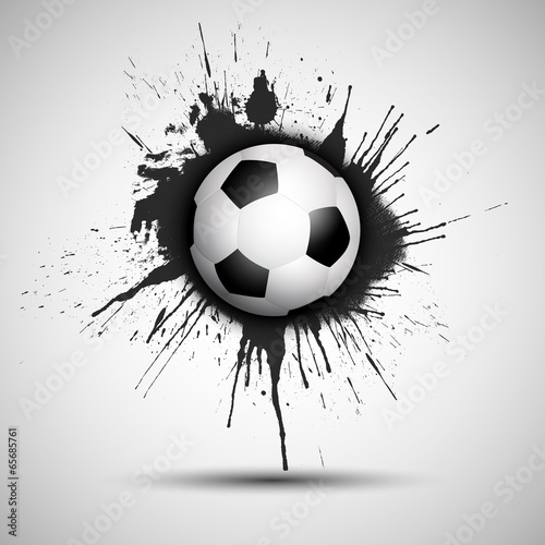 Grunge football or soccer ball background