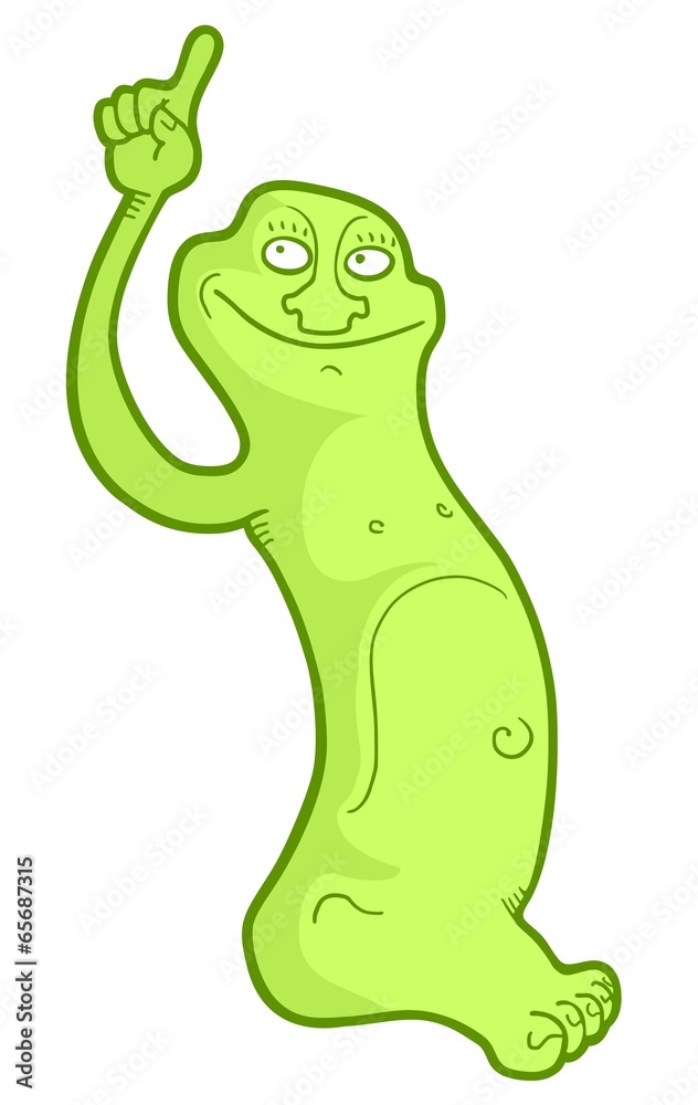 Naklejka premium Green monster