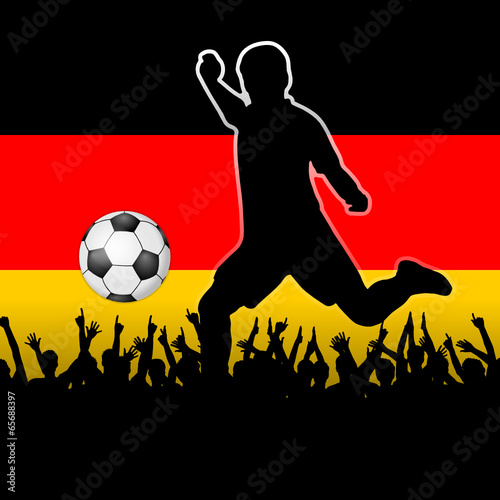 fussballspieler publikum deutschland fahne I