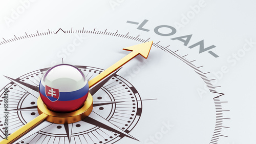 Canvas Print Slovakia Loan Concept