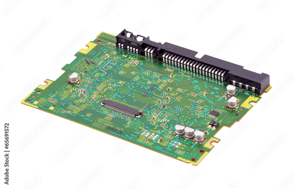 Printed computer circuit board from hard drive