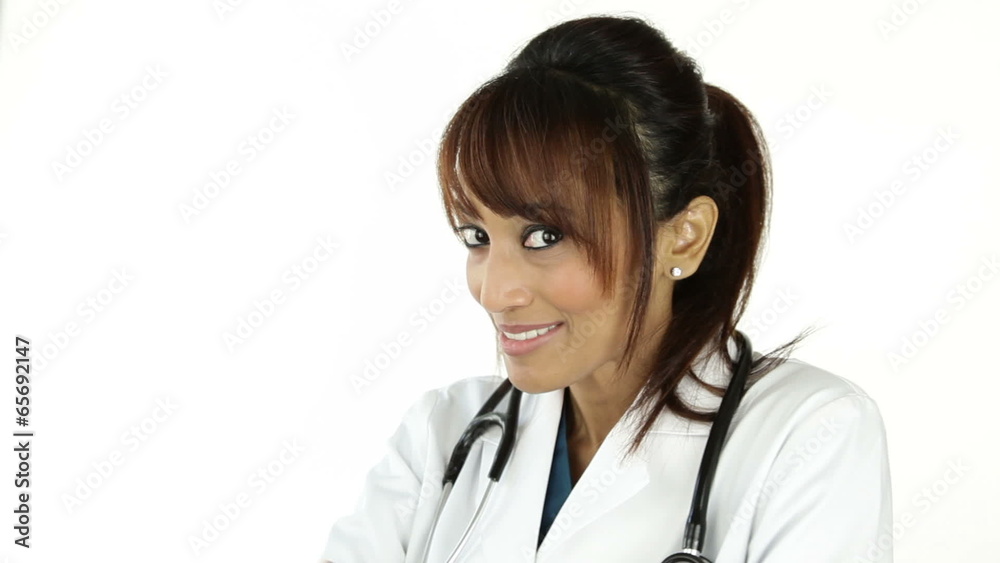 Indian Doctor isolated on a white background Indian Doctor isolated on a white background