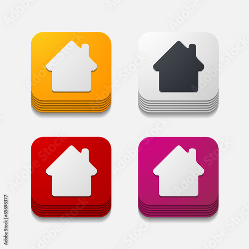 square button: house