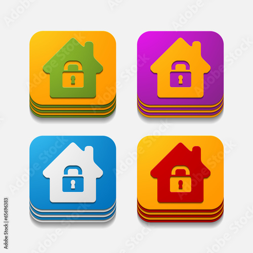 square button: house