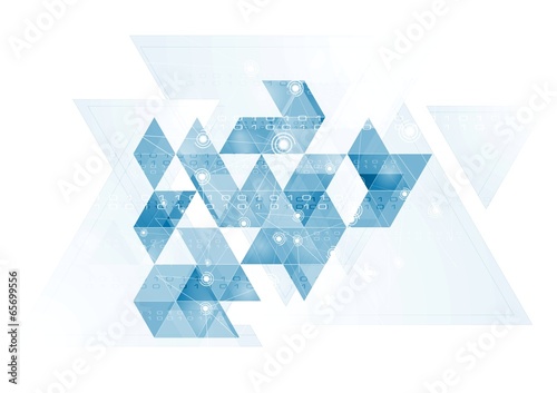 Hi-tech blue background