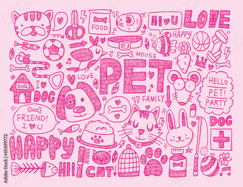 doodle pet background