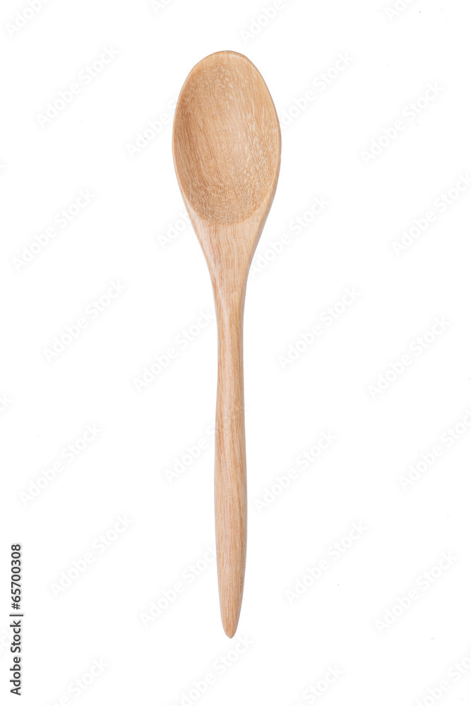 bamboo spoon isolated on white backgrond bamboo spoon isolated on white backgrond