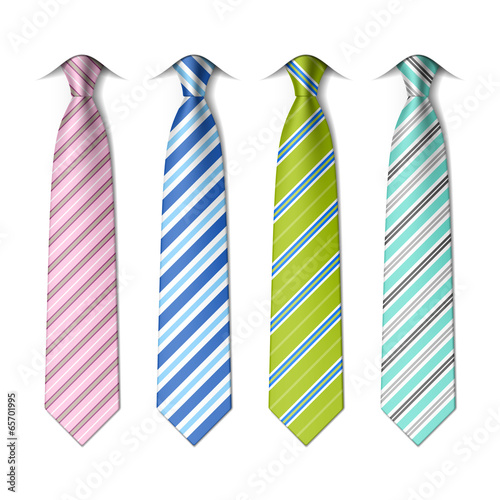 Photographie Striped ties template