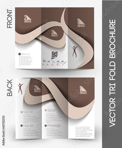 Beauty Care & Salon Tri-Fold Brochure Design