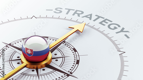 Canvas Print Slovakia  Strategy Concept
