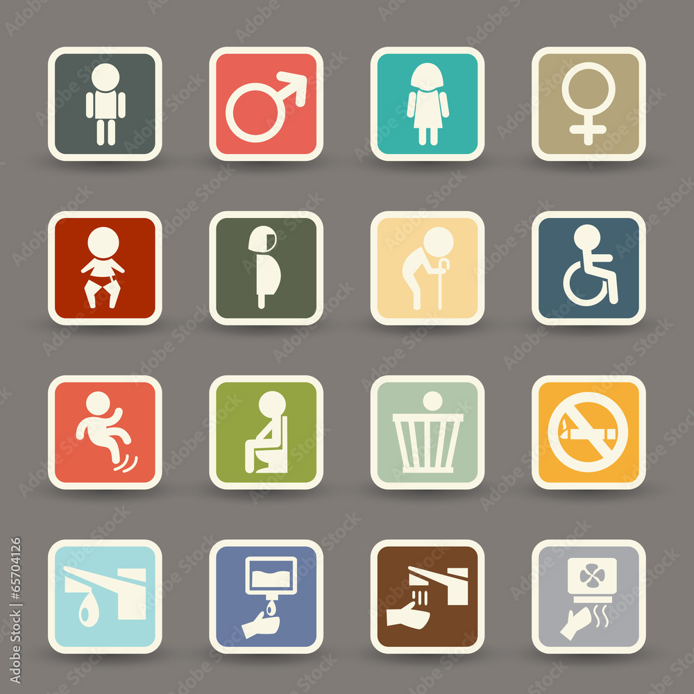 toilet icons.vector eps10 toilet icons.vector eps10