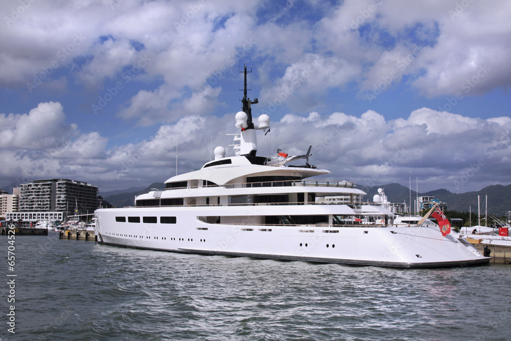 Yacht With Helicopter Pad