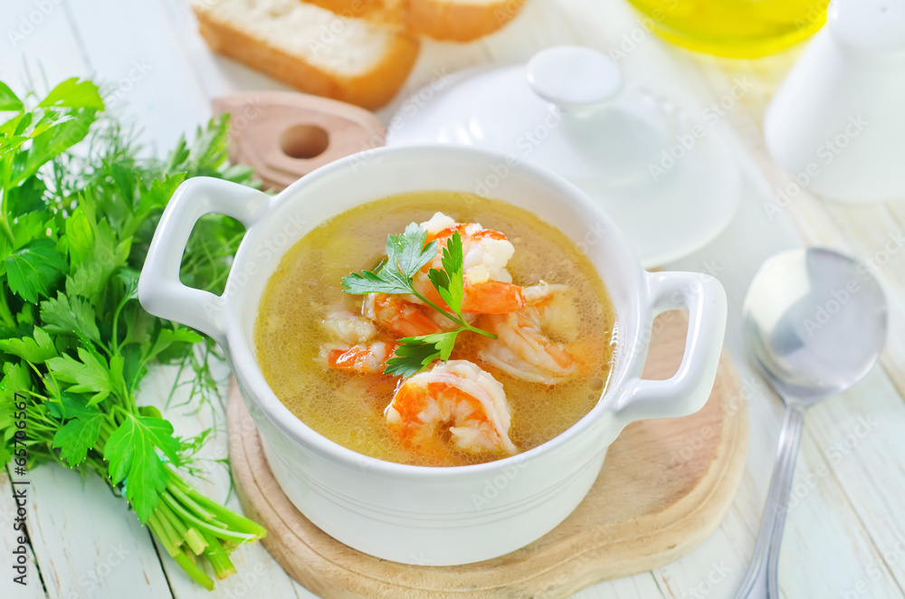 soup with shrimps soup with shrimps