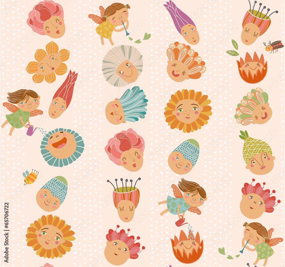 Seamless pattern with flowers Seamless pattern with flowers