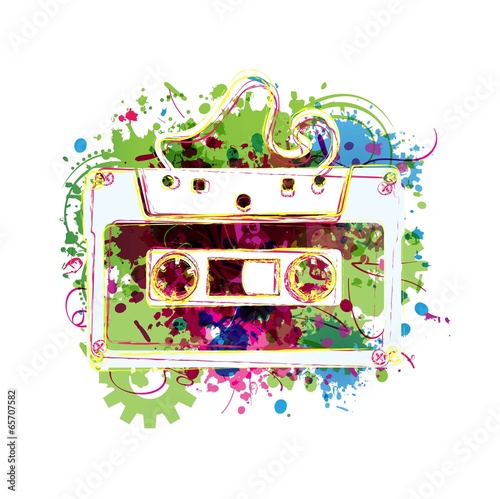 Cassette tape background