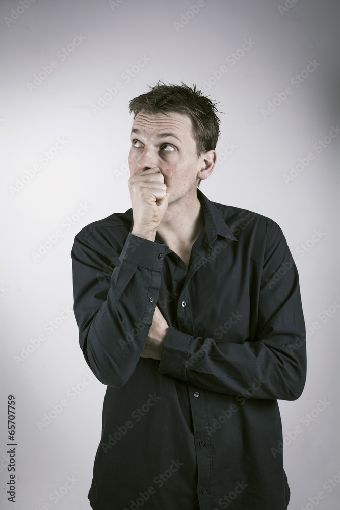 man thinking man thinking