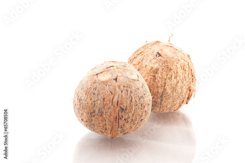 Coconut isolation on white background