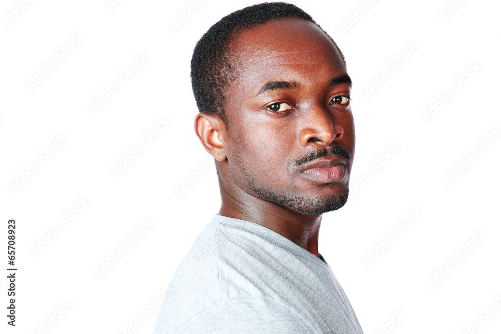 Portrait of a handsome african man