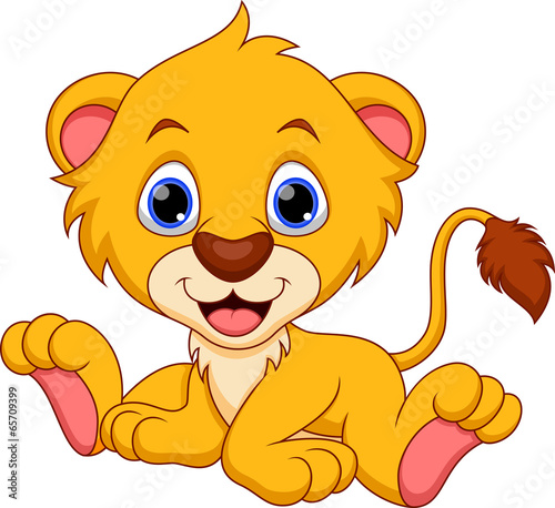 Cute lion cartoon