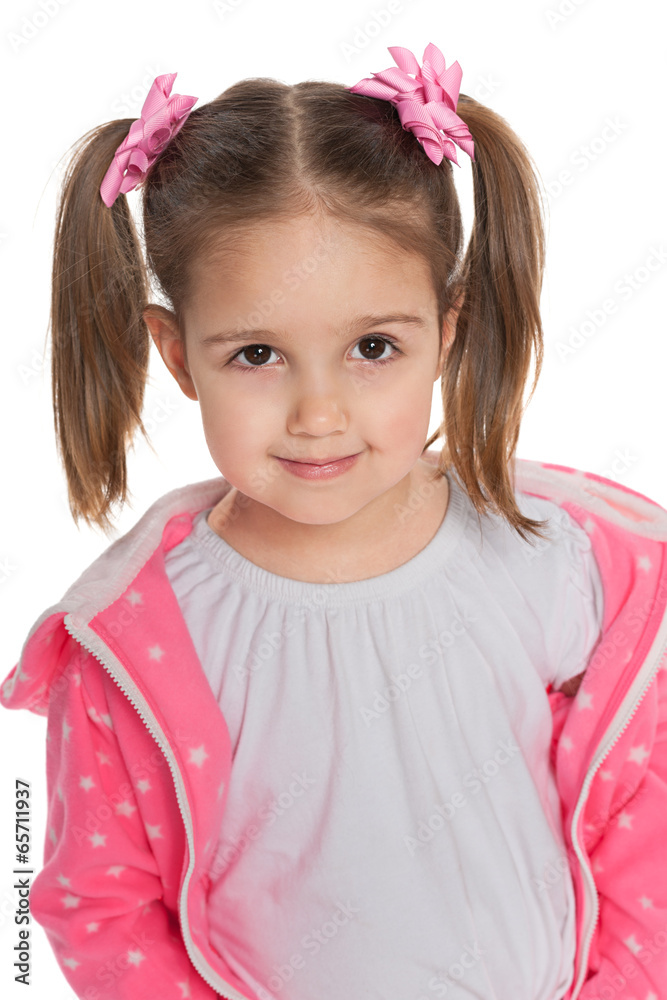 Smiling preschool girl Smiling preschool girl