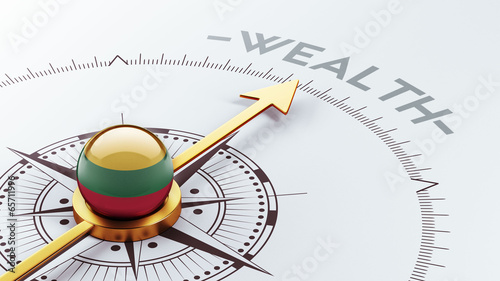 Canvas Print Lithuania Wealth Concept
