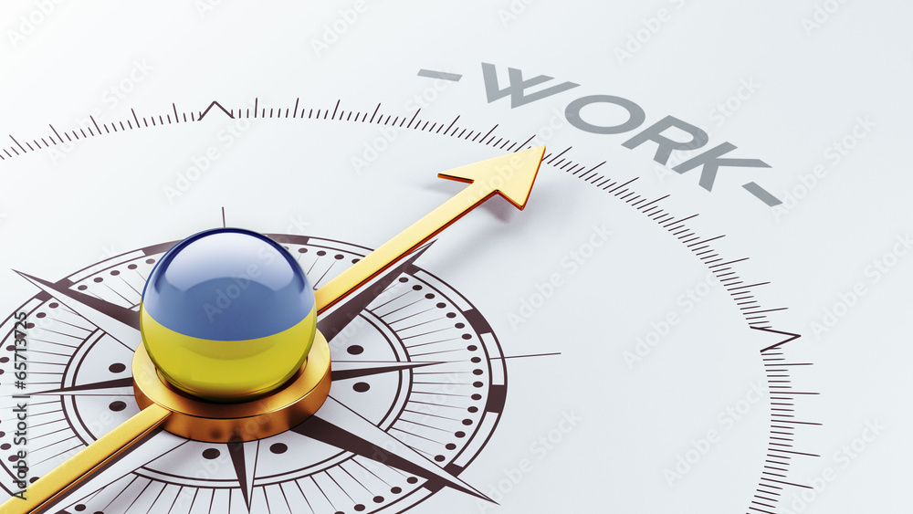 Ukraine Work Concept Ukraine Work Concept