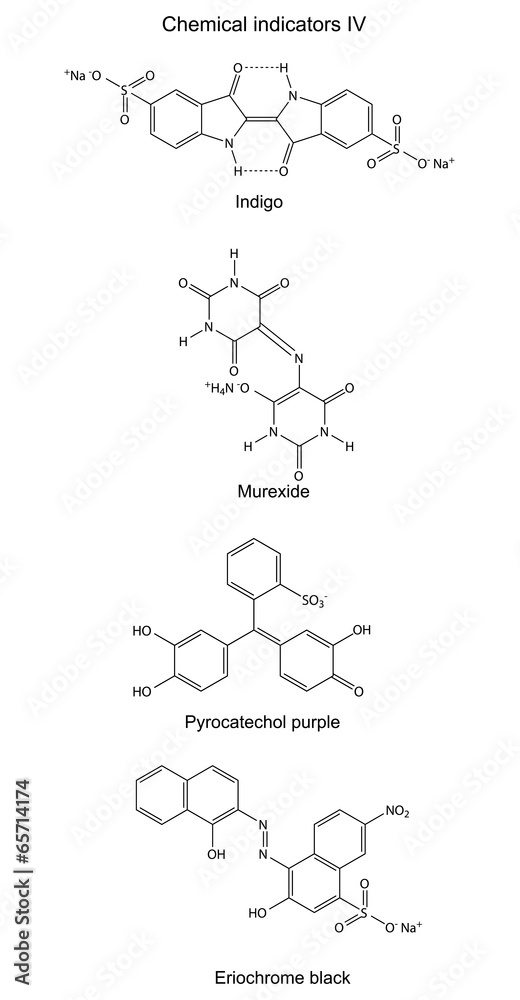 Structural formulas of chemical indicators Structural formulas of chemical indicators