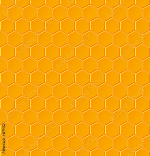 Seamless geometric pattern with honeycombs