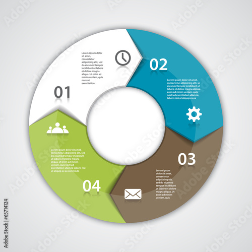 Modern vector info graphic for business project