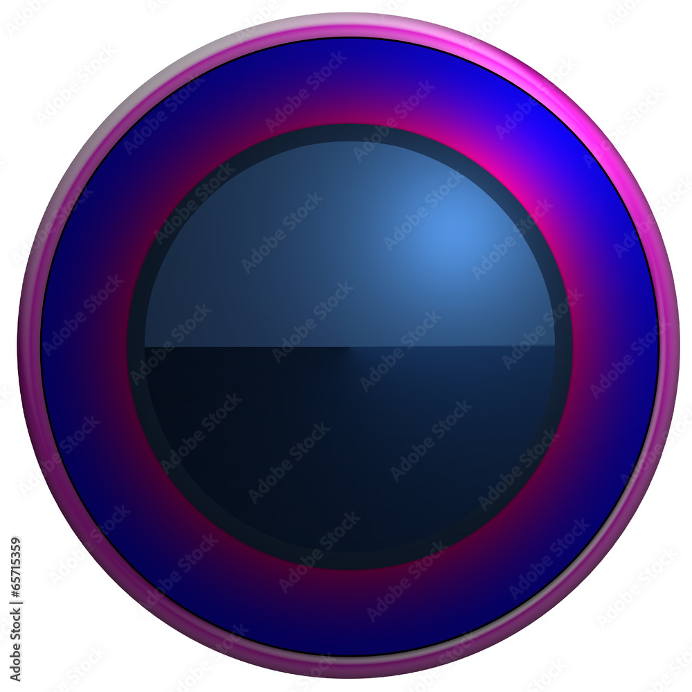 Fototapeta premium Bouton web rond bleu/rose dégadé
