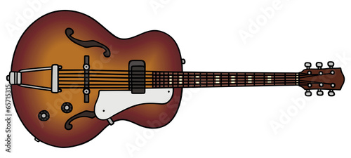 old electric guitar