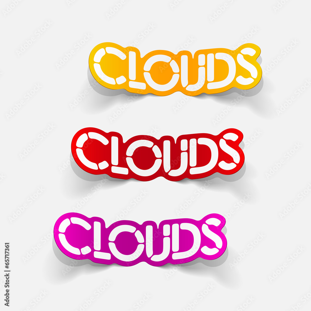 realistic design element: clouds realistic design element: clouds