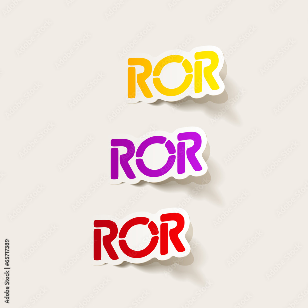 realistic design element: ROR realistic design element: ROR