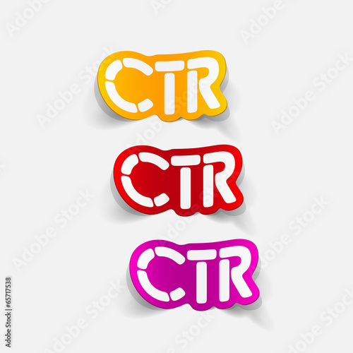 realistic design element: ctr