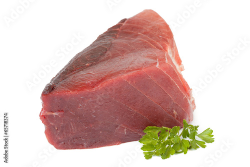 Raw tuna fish