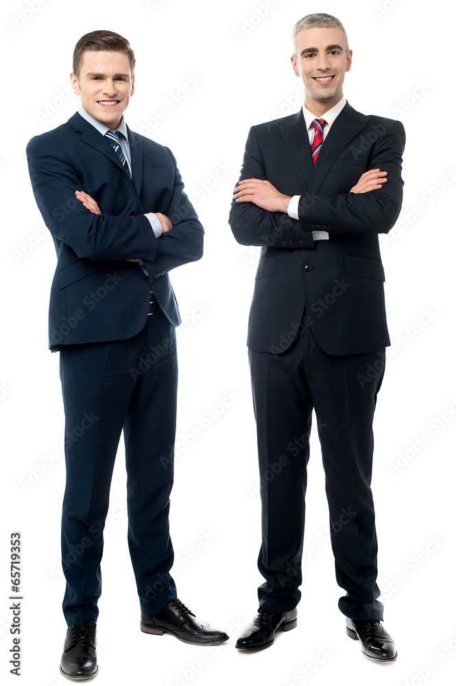 Confident young businessmen isolated on white Confident young businessmen isolated on white