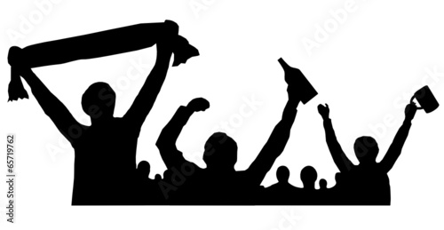 Menschen Silhouette Party