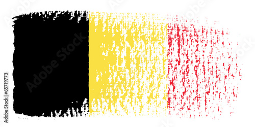 brushstroke flag Belgium