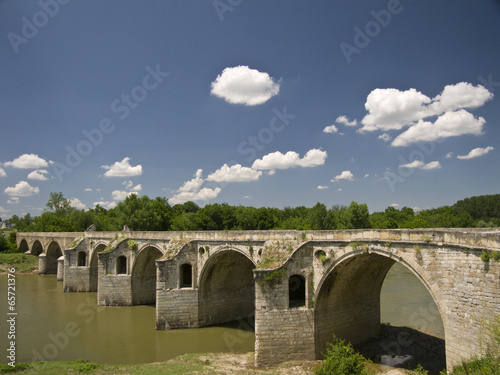 Byala Bridge is an arch bridge over the Yantra River © nerksi
