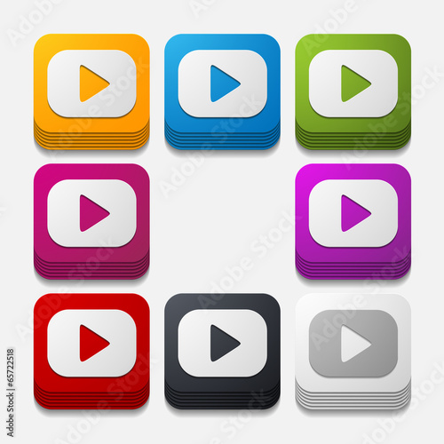 Free Download square button: start - GFXLoad