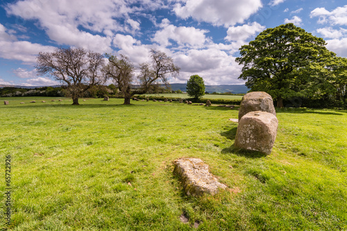Southern side of stone circle