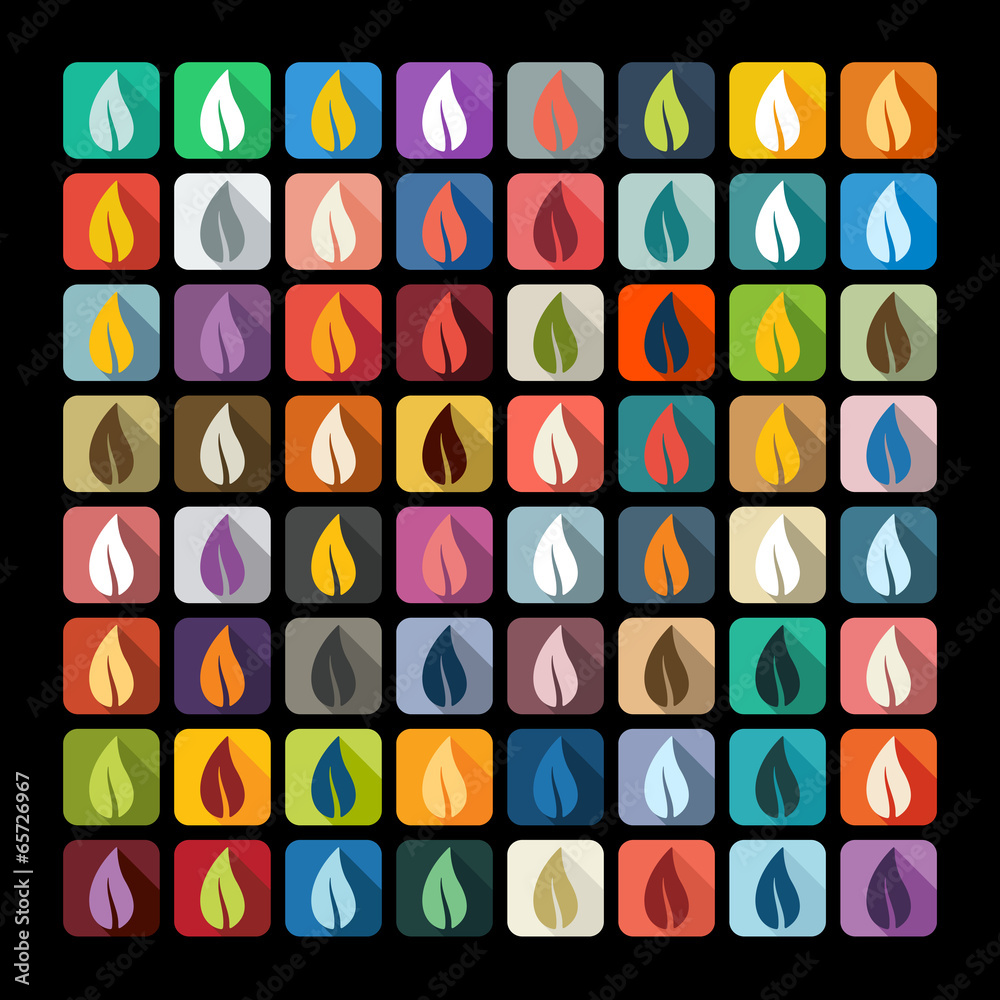 Flat design: leaf Flat design: leaf